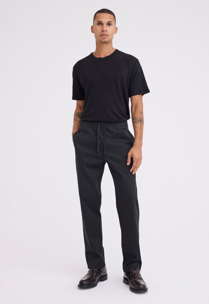 Jac + Jack Iri Italian Cotton Pant - Black